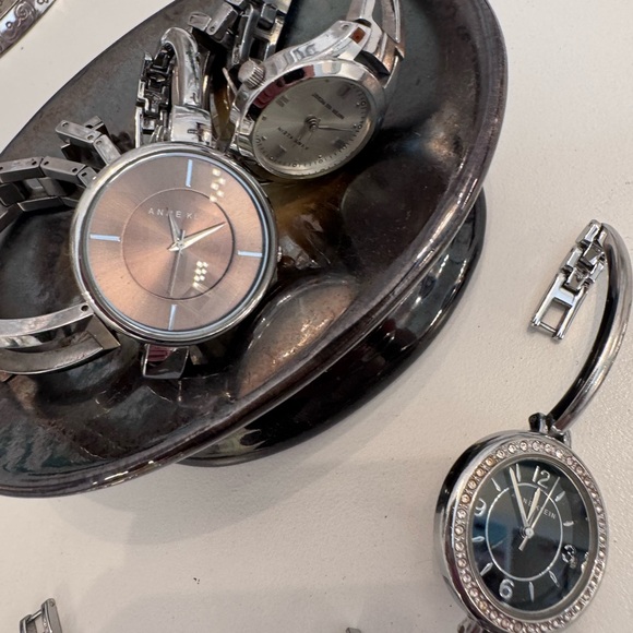 7 different Anne Kline retro Silver Watches - Picture 1 of 4